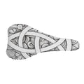 White Celtic Trinity Knot Symbol Print Bicycle Seat Cover