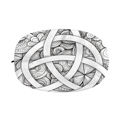 White Celtic Trinity Knot Symbol Print Car Side Mirror Covers