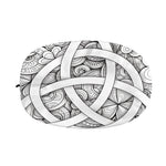 White Celtic Trinity Knot Symbol Print Car Side Mirror Covers
