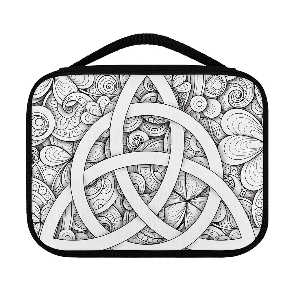 White Celtic Trinity Knot Symbol Print Classic Bible Case