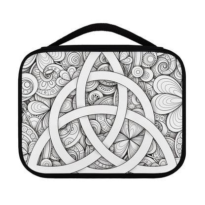 White Celtic Trinity Knot Symbol Print Classic Bible Case