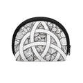 White Celtic Trinity Knot Symbol Print Coin Purse