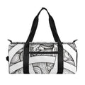 White Celtic Trinity Knot Symbol Print Gym Bag