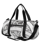 White Celtic Trinity Knot Symbol Print Gym Bag