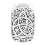 White Celtic Trinity Knot Symbol Print Mesh Laundry Hamper