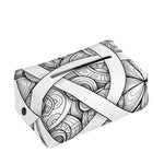 White Celtic Trinity Knot Symbol Print Rectangle Tissue Box Cover