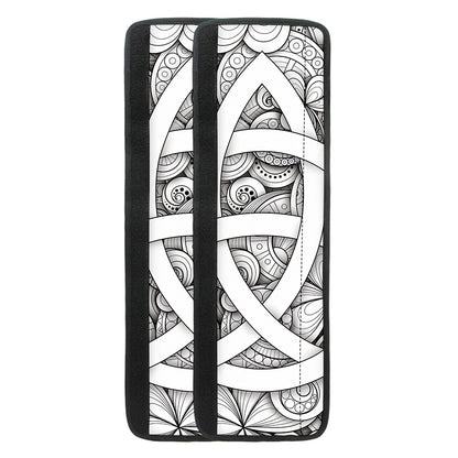 White Celtic Trinity Knot Symbol Print Refrigerator Handle Covers
