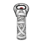 White Celtic Trinity Knot Symbol Print Single Neoprene Wine Tote