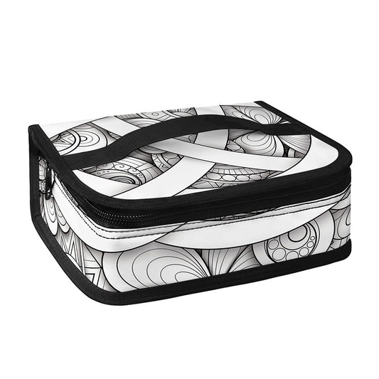 White Celtic Trinity Knot Symbol Print Small Lunch Bag