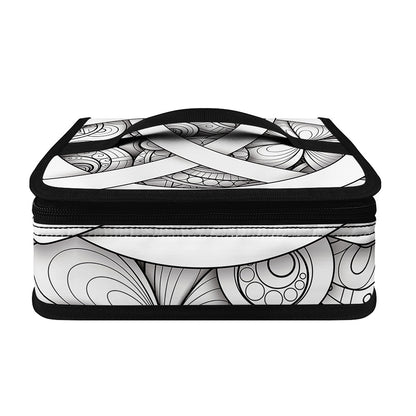 White Celtic Trinity Knot Symbol Print Small Lunch Bag