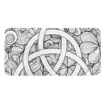 White Celtic Trinity Knot Symbol Print Towel