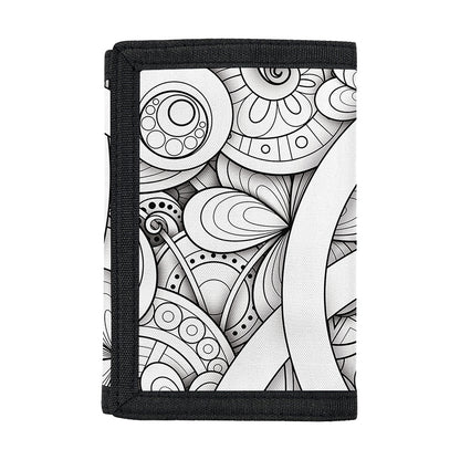 White Celtic Trinity Knot Symbol Print Trifold Wallet