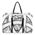 White Celtic Trinity Knot Symbol Print Utility Tote Bag