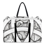 White Celtic Trinity Knot Symbol Print Utility Tote Bag