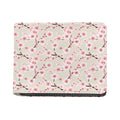 White Cherry Blossom Pattern Print Bifold Wallet