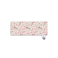 White Cherry Blossom Pattern Print Extended Mouse Pad