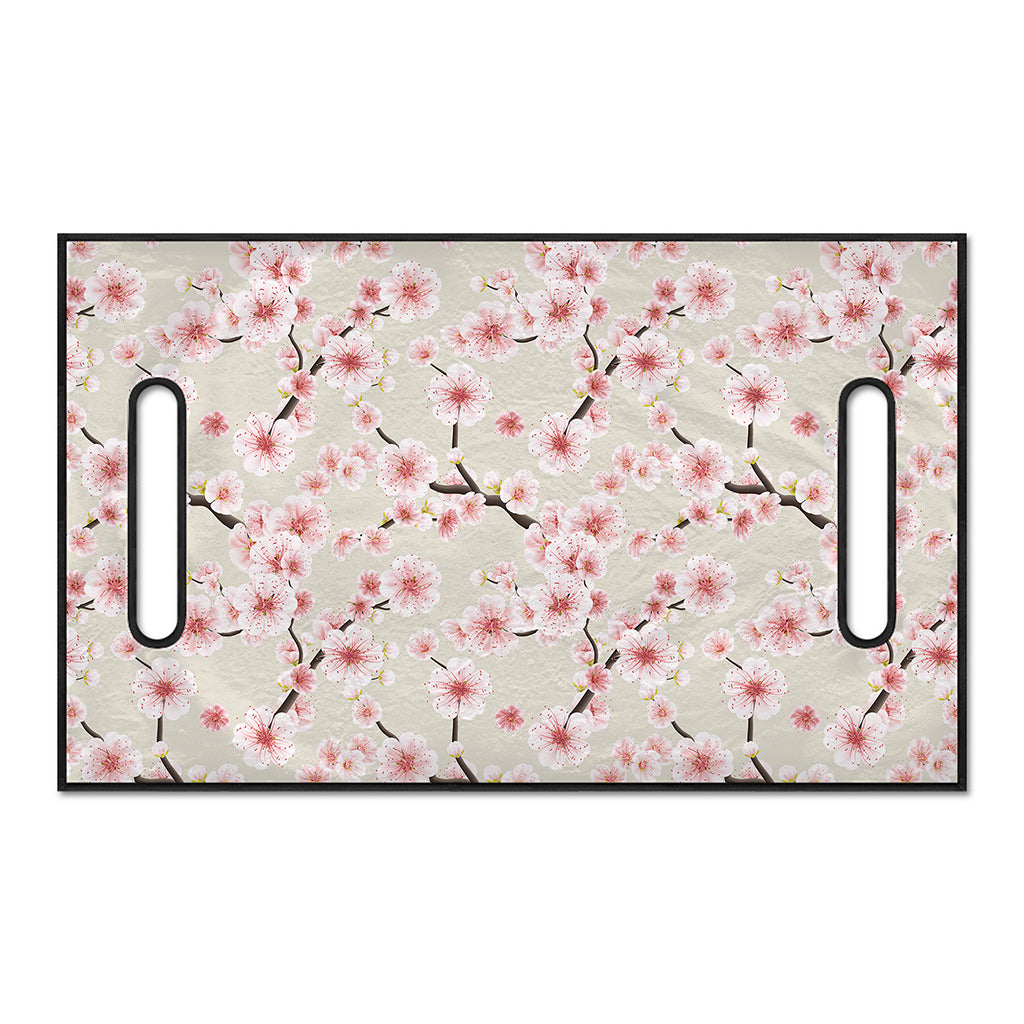 White Cherry Blossom Pattern Print Golf Cart Seat Cover