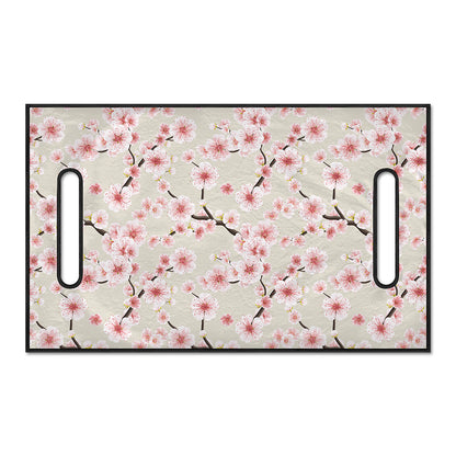 White Cherry Blossom Pattern Print Golf Cart Seat Cover
