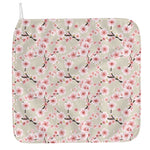 White Cherry Blossom Pattern Print Hand Towel