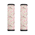 White Cherry Blossom Pattern Print Handle Covers