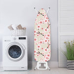 White Cherry Blossom Pattern Print Ironing Board Cover