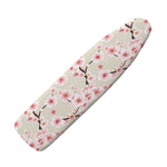 White Cherry Blossom Pattern Print Ironing Board Cover