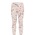 White Cherry Blossom Pattern Print Men's Leggings