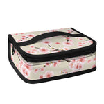 White Cherry Blossom Pattern Print Small Lunch Bag