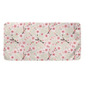White Cherry Blossom Pattern Print Towel