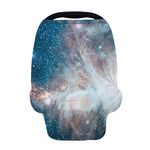 White Cloud Galaxy Space Print Baby Seat Cover