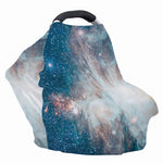 White Cloud Galaxy Space Print Baby Seat Cover
