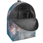 White Cloud Galaxy Space Print Backpack