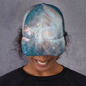 White Cloud Galaxy Space Print Baseball Cap