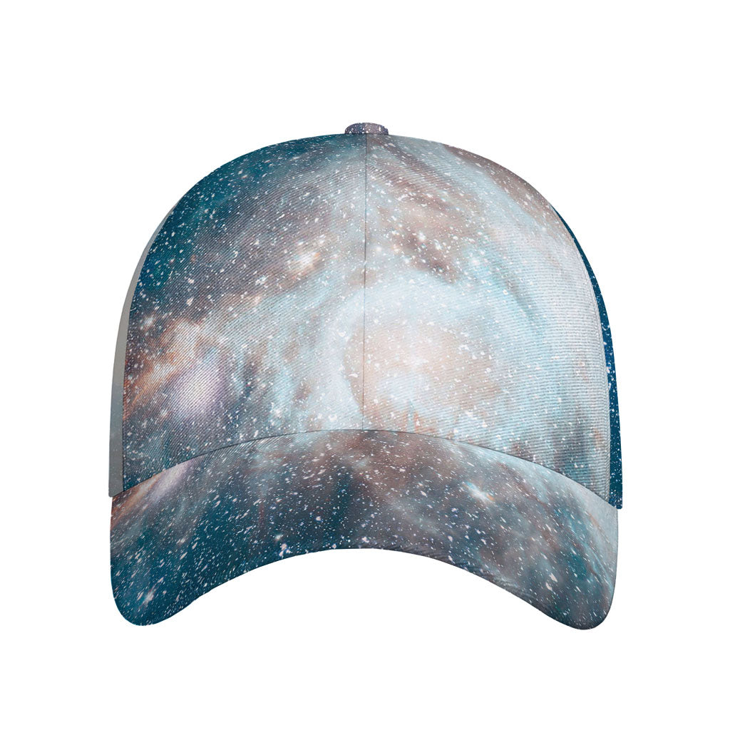 White Cloud Galaxy Space Print Baseball Cap