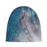 White Cloud Galaxy Space Print Beanie