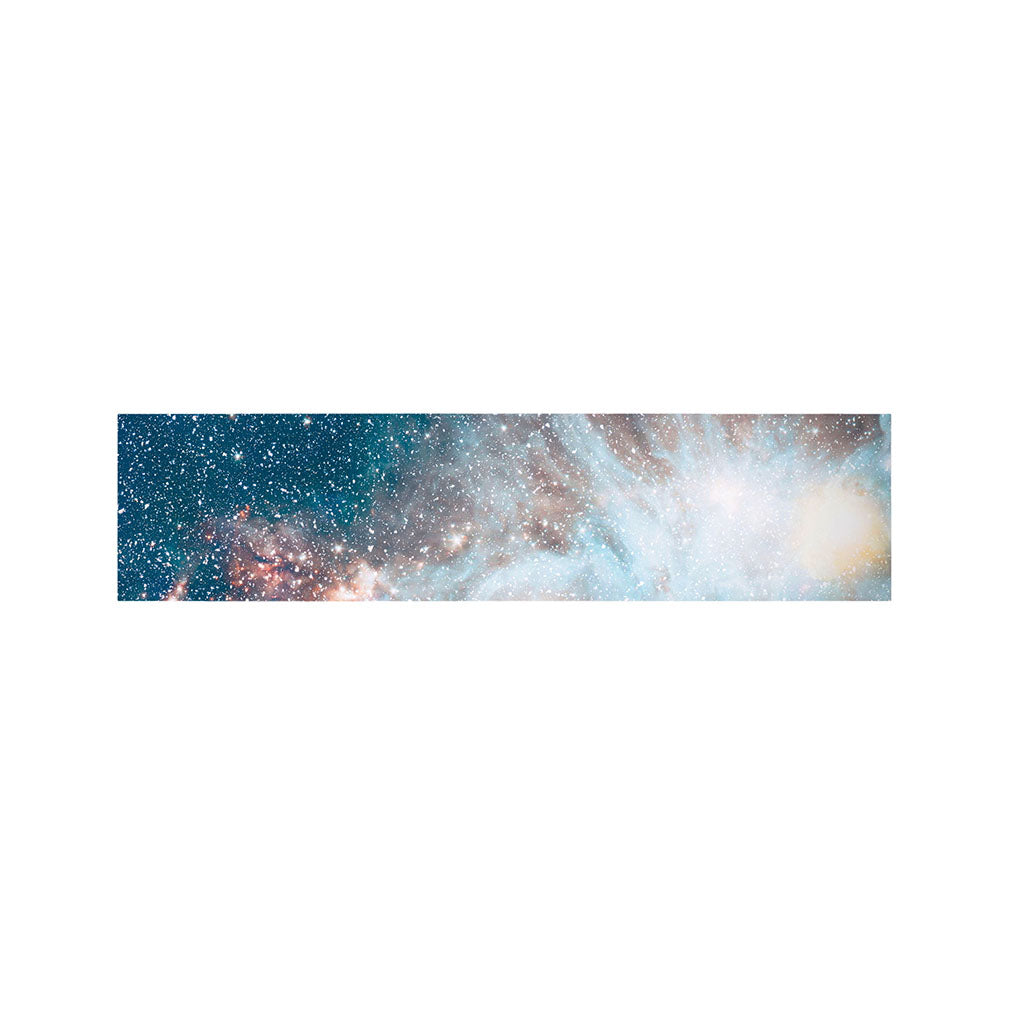 White Cloud Galaxy Space Print Bed Runner