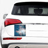 White Cloud Galaxy Space Print Car Sticker