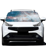 White Cloud Galaxy Space Print Car Windshield Snow Cover