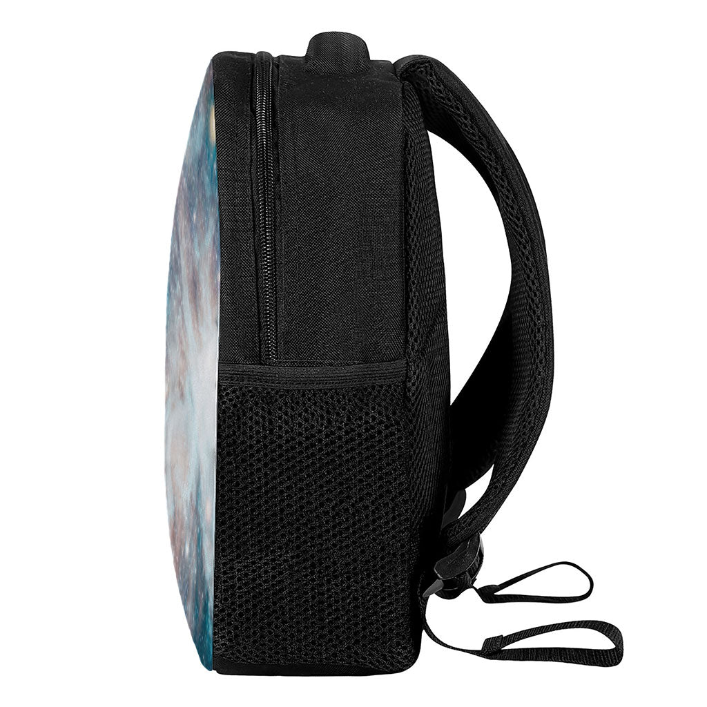 White Cloud Galaxy Space Print Casual Backpack