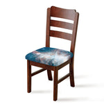 White Cloud Galaxy Space Print Chair Cushion Cover