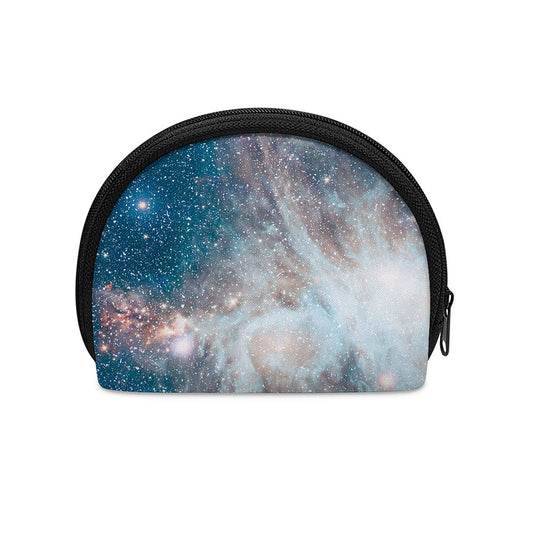 White Cloud Galaxy Space Print Coin Purse
