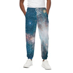White Cloud Galaxy Space Print Cotton Pants