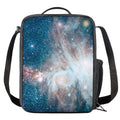 White Cloud Galaxy Space Print Crossbody Lunch Bag