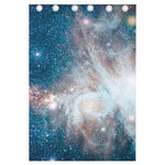 White Cloud Galaxy Space Print Curtain