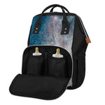 White Cloud Galaxy Space Print Diaper Bag