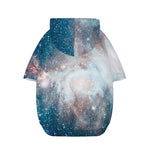 White Cloud Galaxy Space Print Dog Zip Up Hoodie
