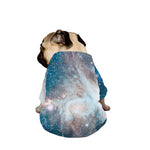 White Cloud Galaxy Space Print Dog Zip Up Jacket