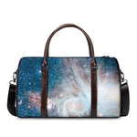 White Cloud Galaxy Space Print Duffle Bag