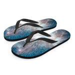 White Cloud Galaxy Space Print Flip Flops