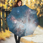 White Cloud Galaxy Space Print Foldable Umbrella